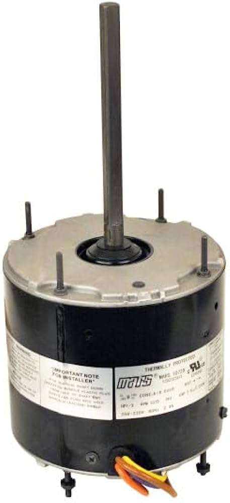 Motor Mars 3731 3/4 Hp 1 eje 1075 RPM eje de 1/2" 208-230 Voltios para condensador