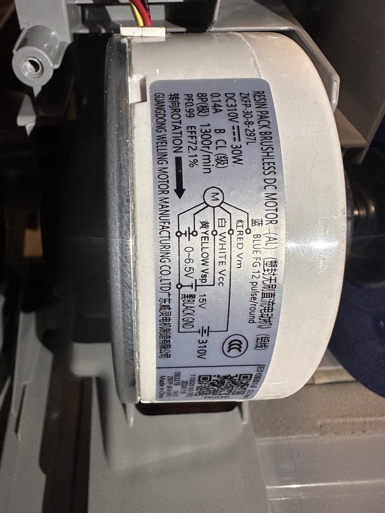 Motor evaporador 30W 310DC BIO inverter BIN18COERIA 18.000 BTU