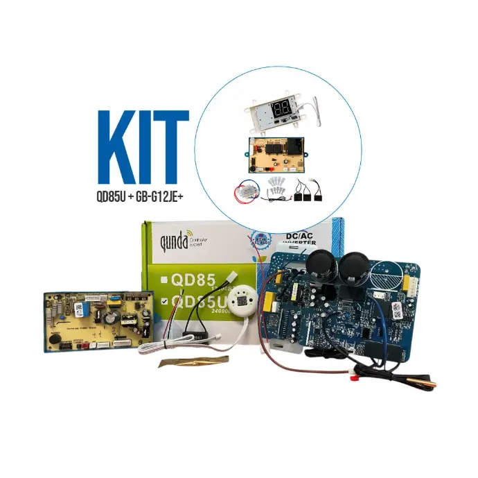 [9940082] Tarjeta universal Inverter QD85U 18.000/24.000 BTU + GB-G12JE+ MOTOR + ASPA (KIT)