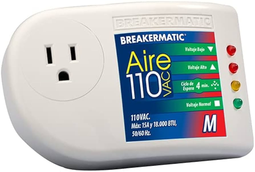 Protector de Voltaje Breakermatic AC INVERTER 110V Hasta 18.000 Btu